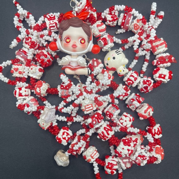 Handmade Crossbody Phone Strap with Figure Toy adjustable for Phone Lanyard,Bag - Picture 3 of 12